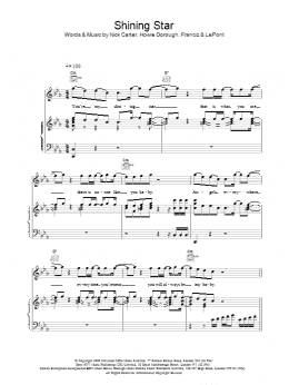page one of Shining Star (Piano, Vocal & Guitar Chords)