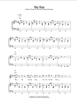 page one of Bip Bop (Piano, Vocal & Guitar Chords)