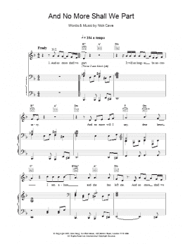 page one of And No More Shall We Part (Piano, Vocal & Guitar Chords)