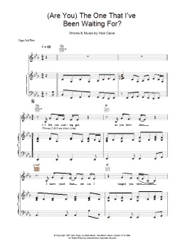 page one of (Are You) The One That I've Been Waiting For? (Piano, Vocal & Guitar Chords)