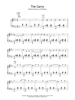 page one of The Carney (Piano, Vocal & Guitar Chords)