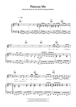 page one of Rescue Me (Piano, Vocal & Guitar Chords)