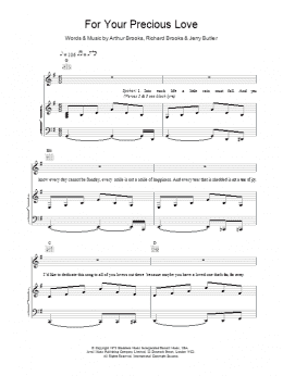 page one of For Your Precious Love (Piano, Vocal & Guitar Chords)