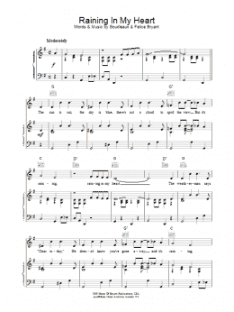 page one of Raining In My Heart (Piano, Vocal & Guitar Chords)