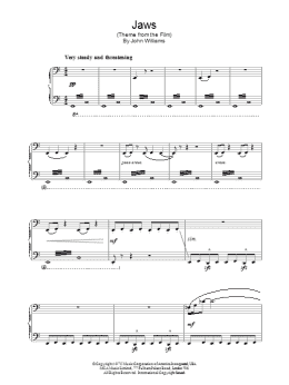 page one of Theme from Jaws (Piano Solo)