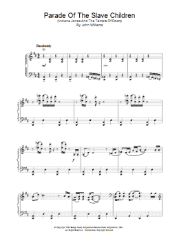 page one of Parade Of The Slave Children (Piano Solo)