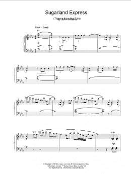 page one of Sugarland Express (Piano Solo)