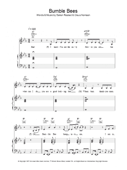page one of Bumble Bees (Piano, Vocal & Guitar Chords)