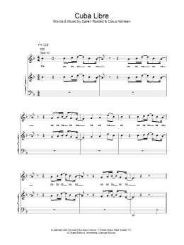 page one of Cuba Libre (Piano, Vocal & Guitar Chords)