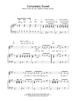 page one of Completely Sweet (Piano, Vocal & Guitar Chords)