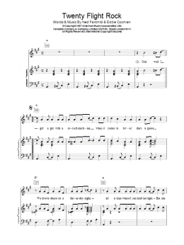 page one of Twenty Flight Rock (Piano Solo)