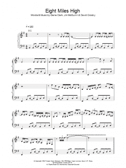 page one of 8 Miles High (Piano, Vocal & Guitar Chords)