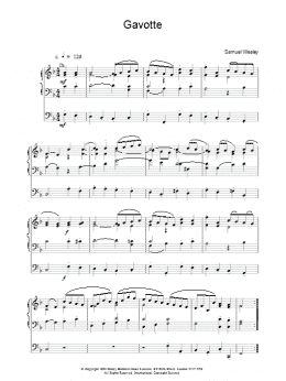 page one of Gavotte (Organ)