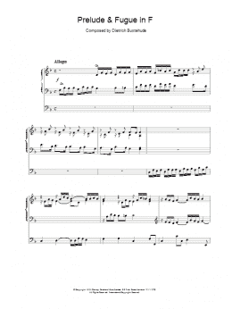 page one of Prelude & Fugue in F (Organ)