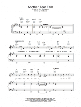 page one of Another Tear Falls (Piano, Vocal & Guitar Chords)