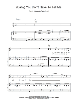 page one of (Baby) You Don't Have To Tell Me (Piano, Vocal & Guitar Chords)