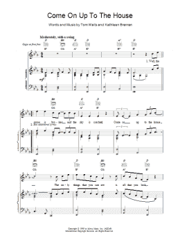 page one of Come On Up To The House (Piano, Vocal & Guitar Chords)