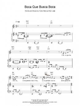 page one of Boca Que Busca Boca (Piano, Vocal & Guitar Chords)