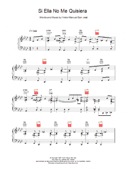 page one of Si Ella No Me Quisiera (Piano, Vocal & Guitar Chords)