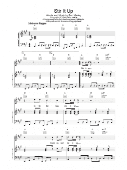 page one of Stir It Up (Piano, Vocal & Guitar Chords)