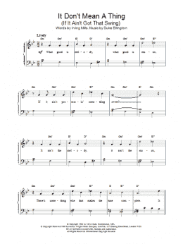 page one of It Don't Mean A thing (Piano, Vocal & Guitar Chords)