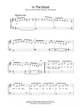 page one of In The Mood (Piano Solo)