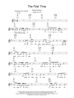 page one of The First Time (Lead Sheet / Fake Book)