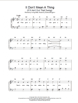 page one of It Don't Mean A Thing (Piano Solo)