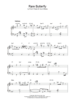 page one of Rare Butterfly (Piano Solo)