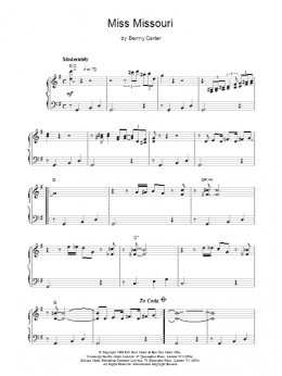 page one of Miss Missouri (Piano Solo)
