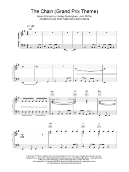 page one of The Chain (extract) - Grand Prix Theme (Piano Solo)