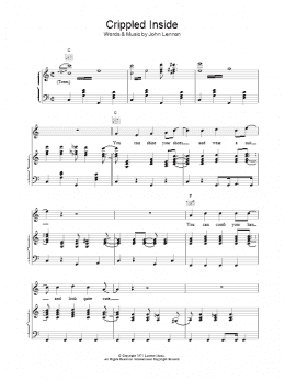 page one of Crippled Inside (Piano, Vocal & Guitar Chords)