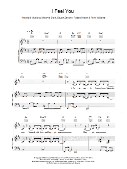 page one of I Feel You (Piano, Vocal & Guitar Chords)