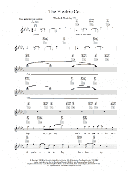 page one of The Electric Co. (Lead Sheet / Fake Book)
