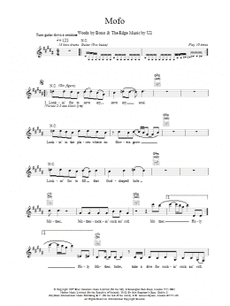 page one of Mofo (Lead Sheet / Fake Book)