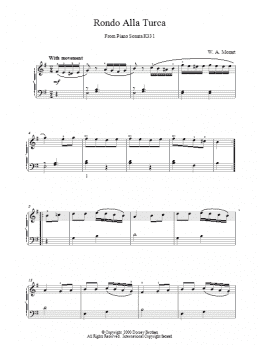 page one of Rondo Alla Turca From Piano Sonata K331 (Piano Solo)