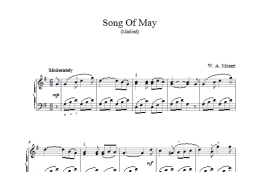 page one of Song Of May (Piano Solo)