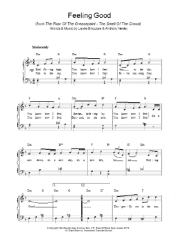 page one of Feeling Good (Piano Solo)
