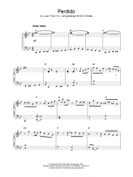 page one of Perdido (Piano Solo)