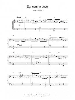 page one of Dancers In Love (Piano Solo)