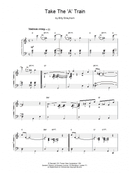 page one of Take The "A" Train (Piano Solo)