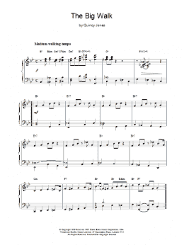 page one of The Big Walk (Piano Solo)