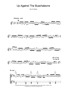 page one of Up Against The Buachalawns (Piano Solo)