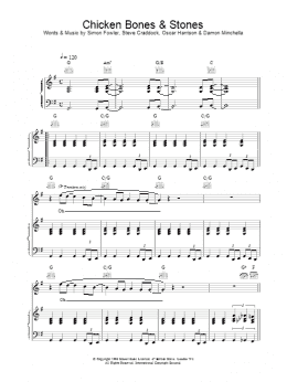 page one of Chicken Bones & Stones (Piano, Vocal & Guitar Chords)