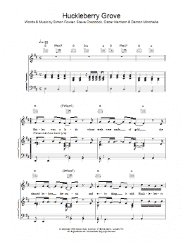page one of Huckleberry Grove (Piano, Vocal & Guitar Chords)