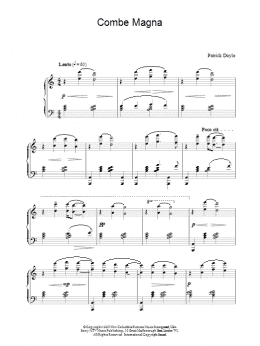 page one of Combe Magna (Piano Solo)