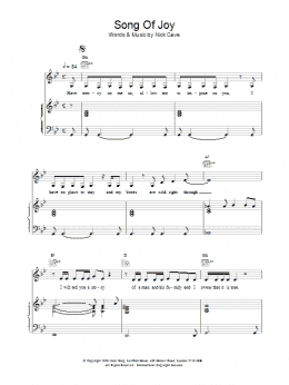 page one of Song Of Joy (Piano, Vocal & Guitar Chords)