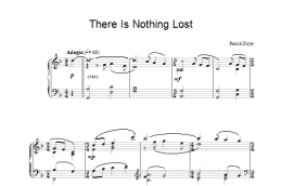 page one of There Is Nothing Lost (Piano Solo)