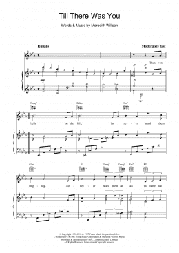 page one of Till There Was You (Piano, Vocal & Guitar Chords)