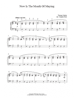 page one of Now Is The Month Of Maying (Piano Solo)